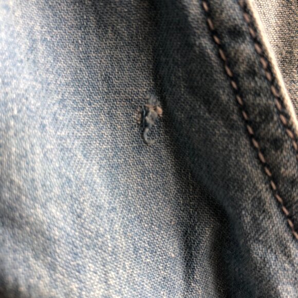 Denim Shorts Romper || Size S || Summer Romper - Picture 6 of 10